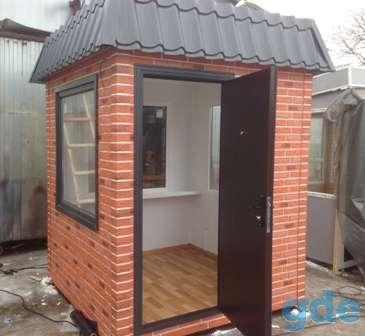 Пост охраны 2,   0х2,   0х2,   5м,   утепленный,    внешняя отделка сайдинг под натуральный камень — фото 2